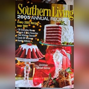 Southern Living 2005 Annual Recipes Hardcover Cook Book Christmas Section